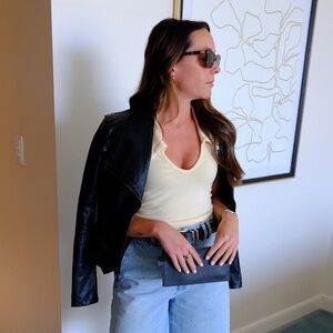 Blank NYC Black Leather Jacket